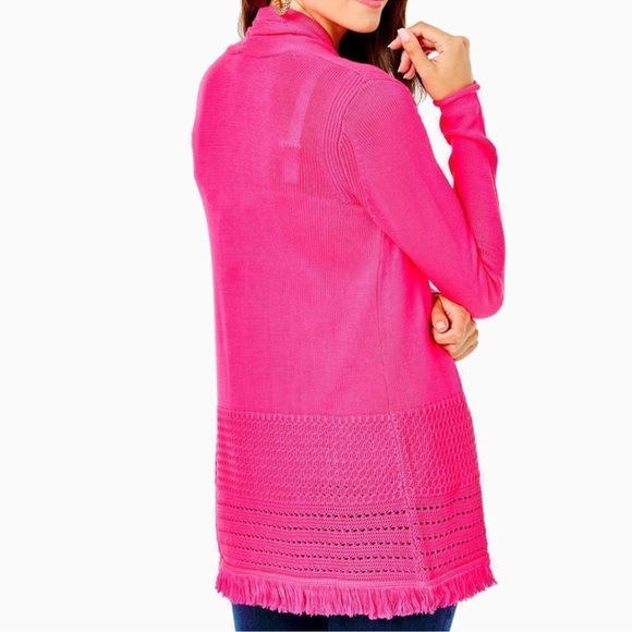 Lilly Pulitzer - Noble Fringe cardigan. NWT. Small - Picture 2 of 8